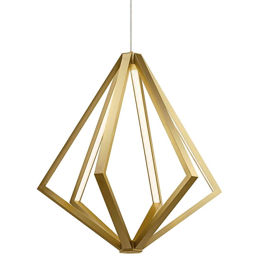 Everest 24.5" LED Pendant Champagne Gold on a white background