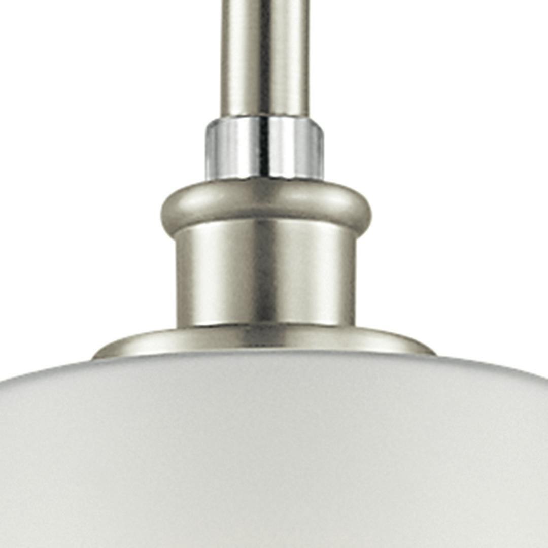 Joelson 19" LED Mini Pendant Nickel on a white background