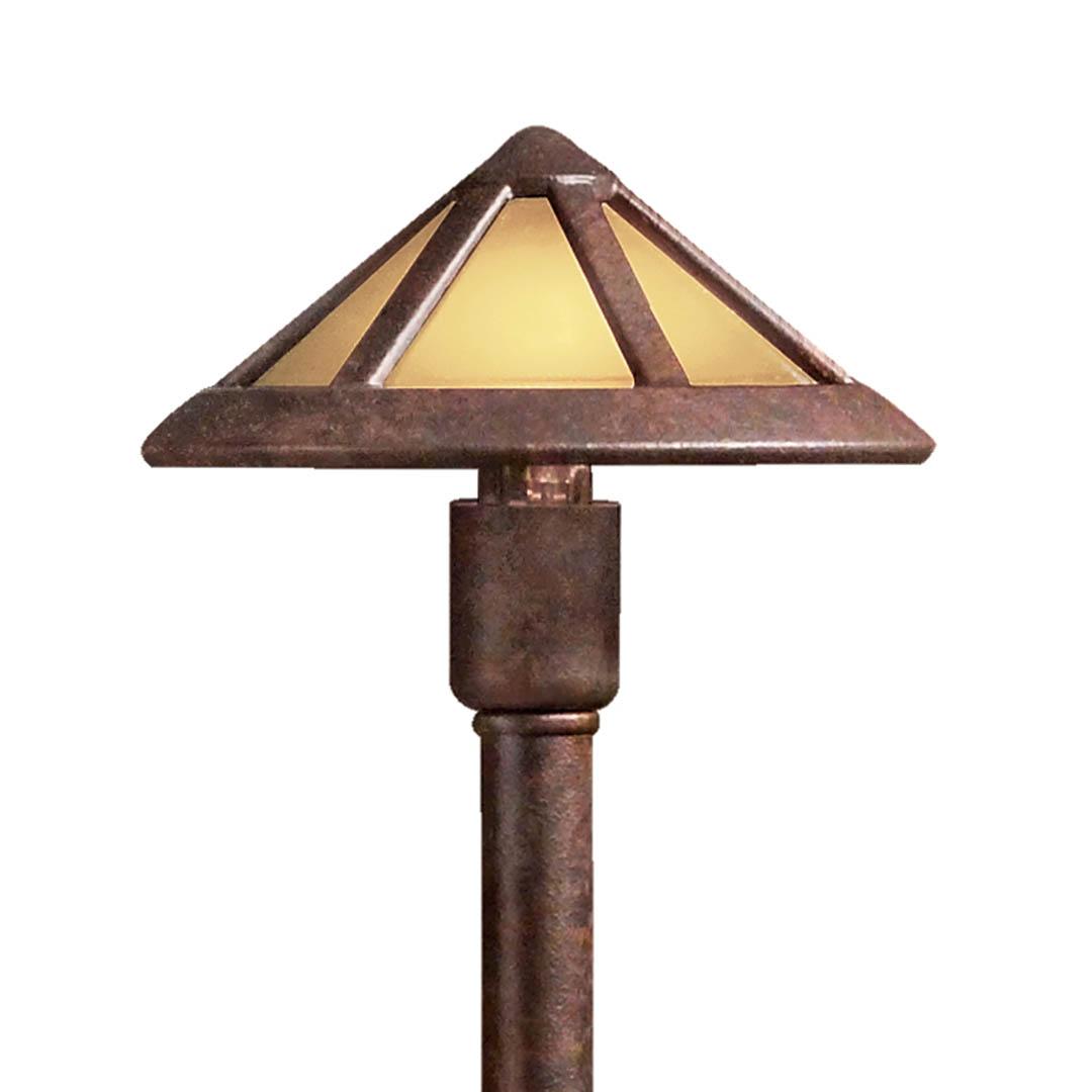 Mica Mission 12V Path Light Bronze on a white background