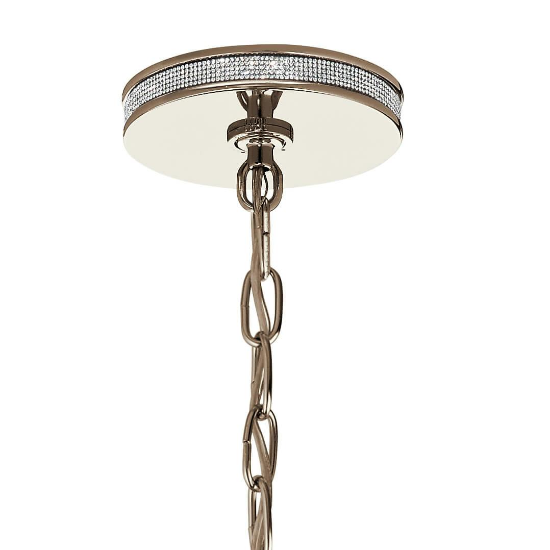 Canopy for the  Angelica 1 Light Mini Pendant Nickel on a white background