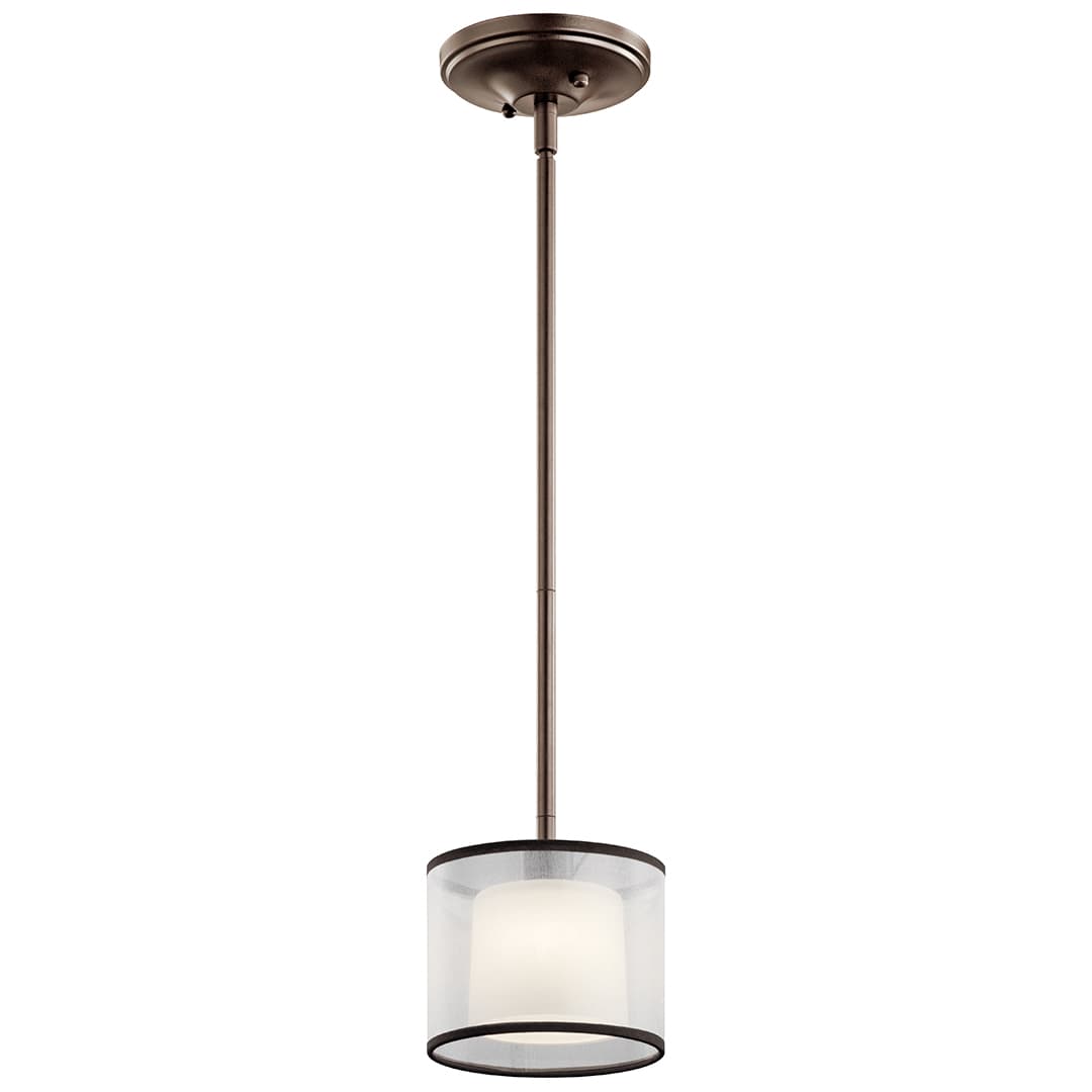 Tallie 1 Light Mini Pendant Bronze on a white background