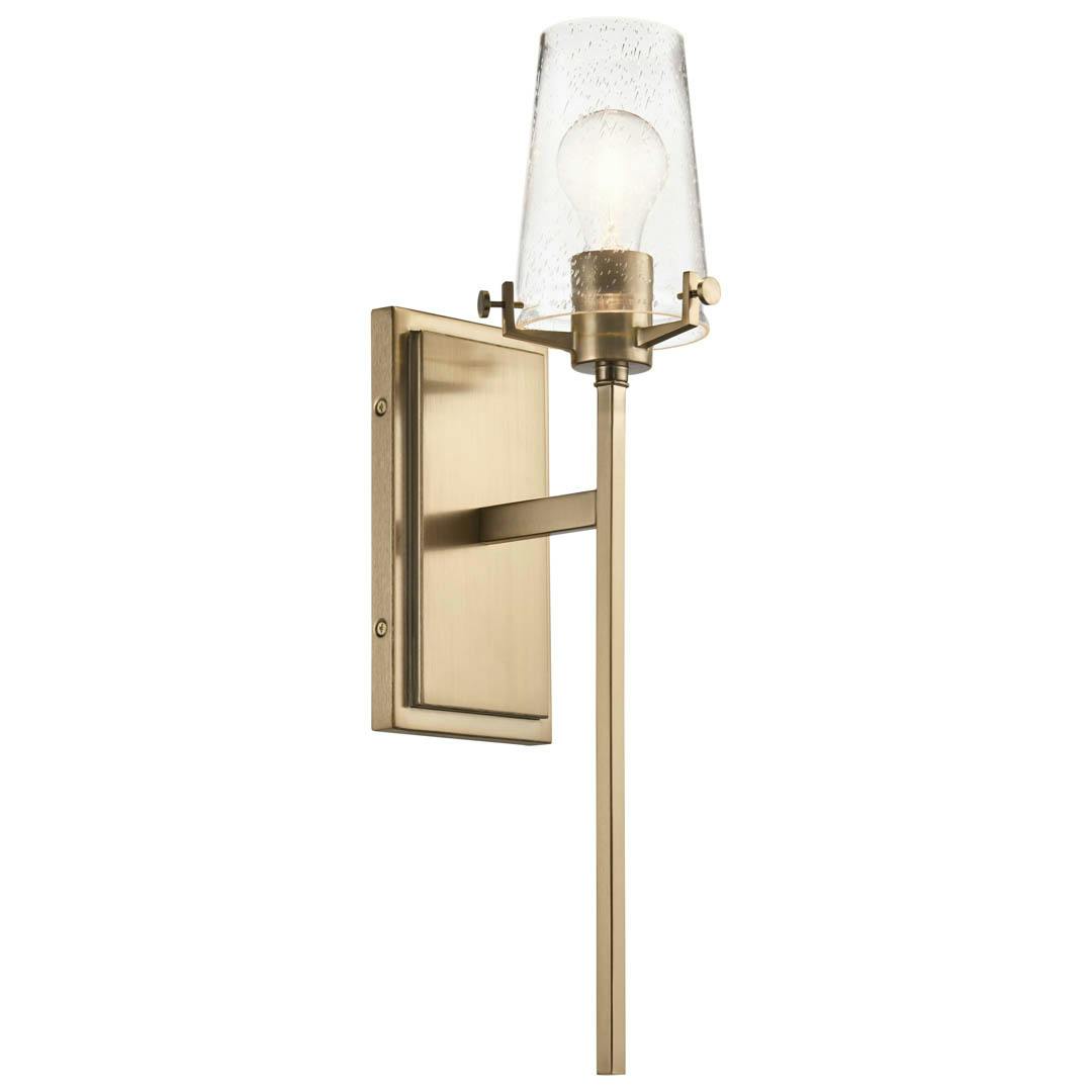 Alton 22" 1 Light Wall Sconce Champagne Bronze on a white background