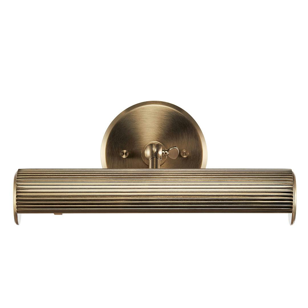 Front view of the Midi 12 Inch Picture Light in Champagne Bronze on a white background