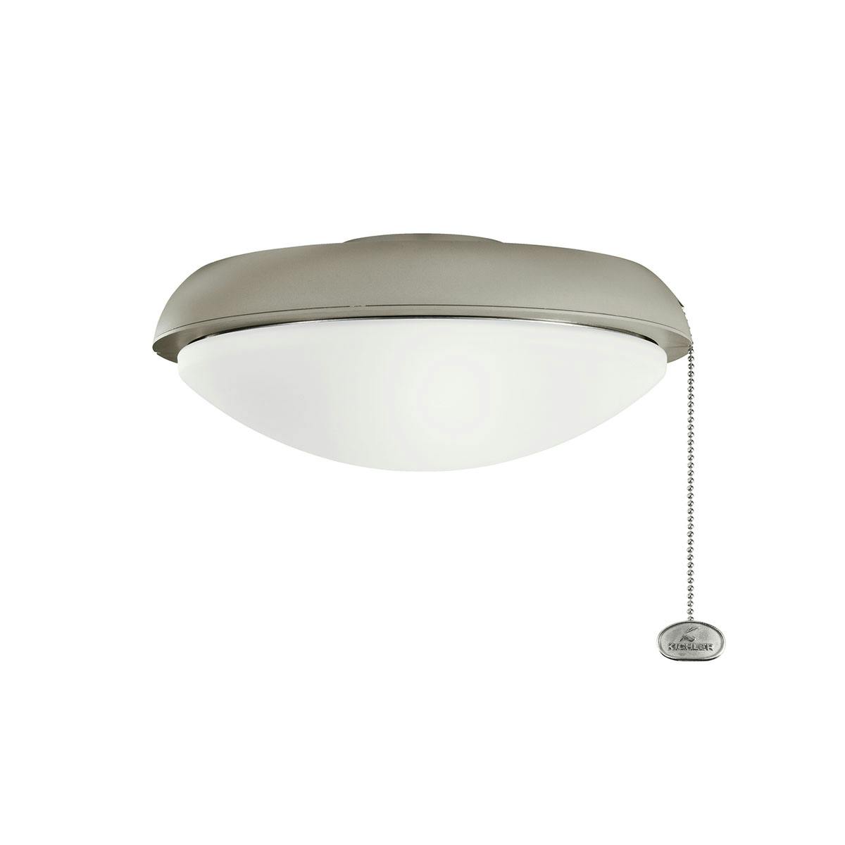 LED Slim Profile Antique Satin Silver on a white background