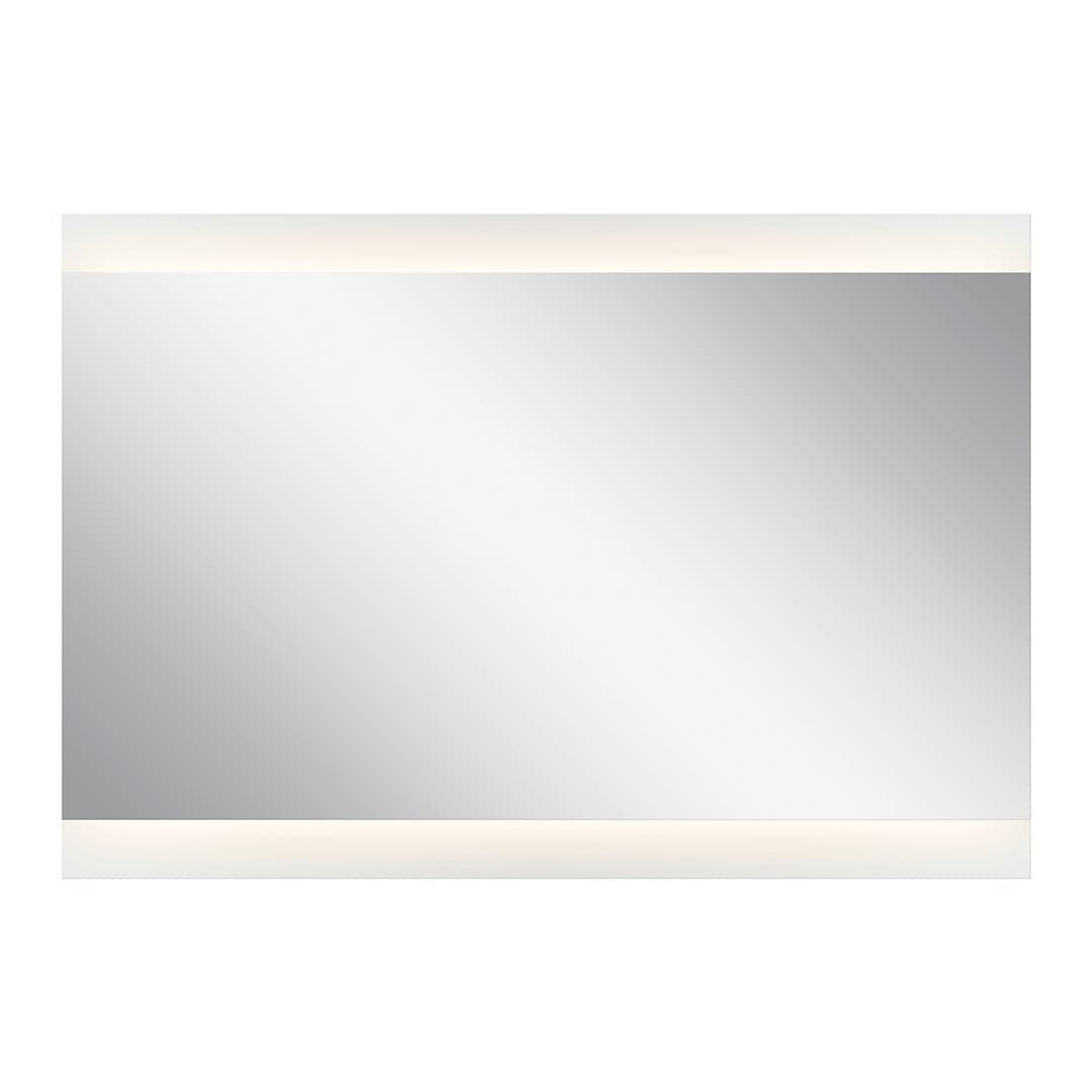 39" x 27" Rectangular LED Backlit Mirror on a white background