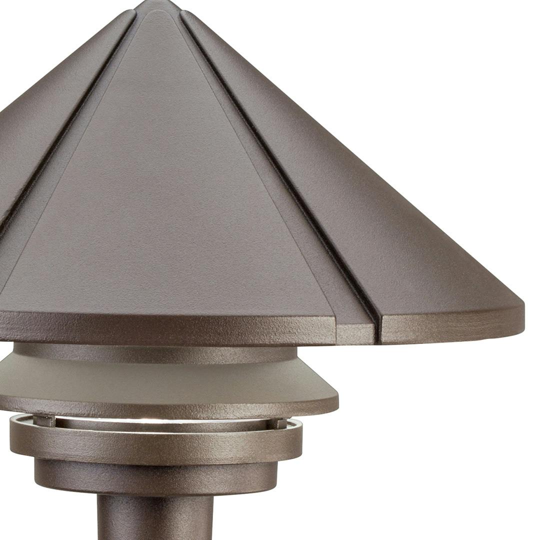 Large One Tier 120V Path Light Bronze on a white background